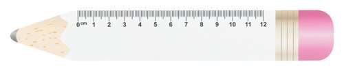 Sharpy 12 12 cm Lineal, Bleistift