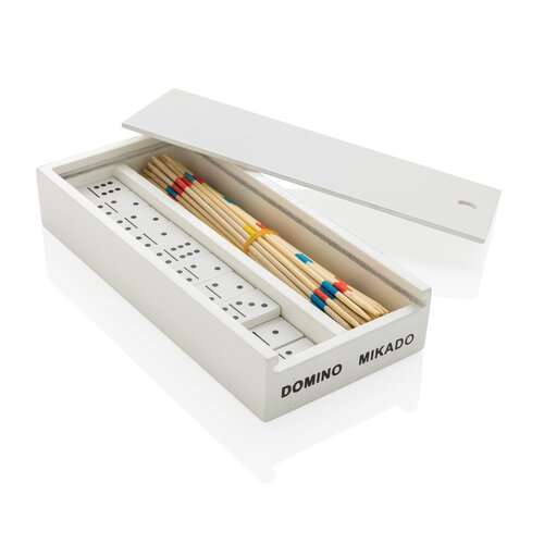 Deluxe Mikado/Domino Set in Holzbox