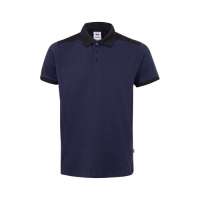 VL VELES. Zweifarbiges Stretch-Piqué-Poloshirt (200 g/m²) mit kurzen Ärmeln, aus Polyester (96 %) un