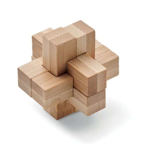 SQUARENATS Holzpuzzle/Gehirnjogging Bambus