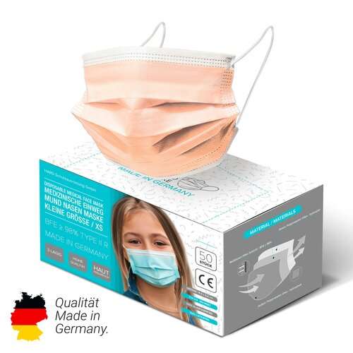 Medizinische Kinder-Gesichtsmaske &quot;OP&quot;, 50er Set