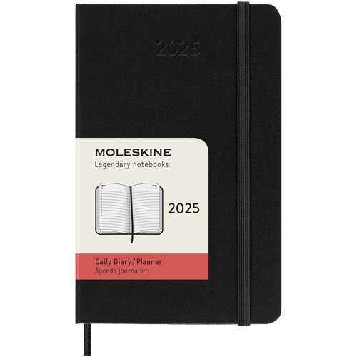 Moleskine Hardcover 12 Monate Tageskalender , Pocket-Format