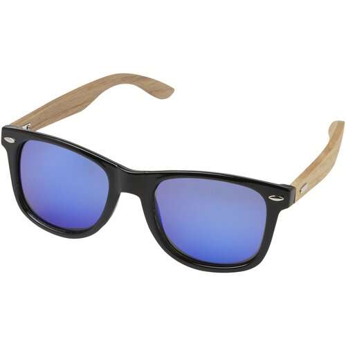 Hiru verspiegelte polarisierte Sonnenbrille aus rPET/Holz in Geschenkbox