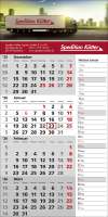 4 Monats-Wandkalender Memo, deutsch