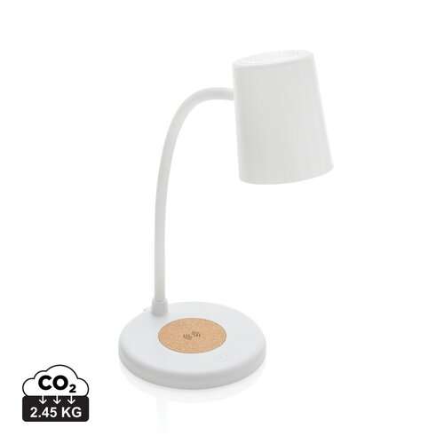 Zenara 15W Schreibtischlampe aus RCS rec. Plastik &amp; Kork