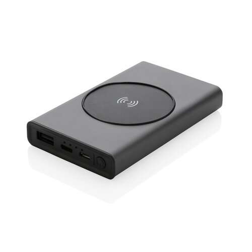 Terra 5000mAh Powerbank aus RCS Aluminium, 5W Wireless