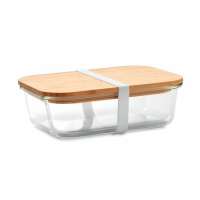 TUNDRA LUNCHBOX Lunchbox Glas mit Bambus