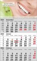 3 Monats-Wandkalender Standard 1, deutsch