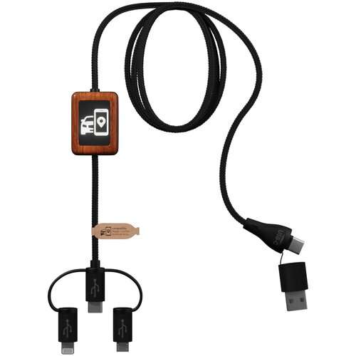 SCX.design C46 5-in-1 CarPlay-Kabel mit Leuchtlogo