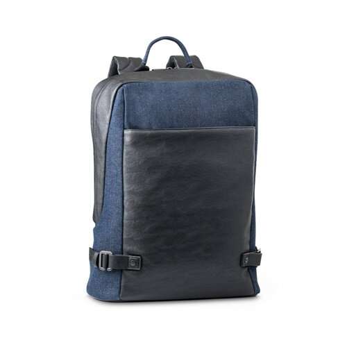 DIVERGENT BACKPACK I. Laptop-Rucksack bis zu 15.6&#039;&#039; aus Denim und PU