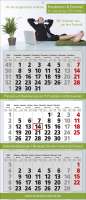 3 Monats-Wandkalender Classic 3, 7-sprachig