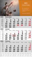 3 Monats-Wandkalender Standard 1 Plus, deutsch